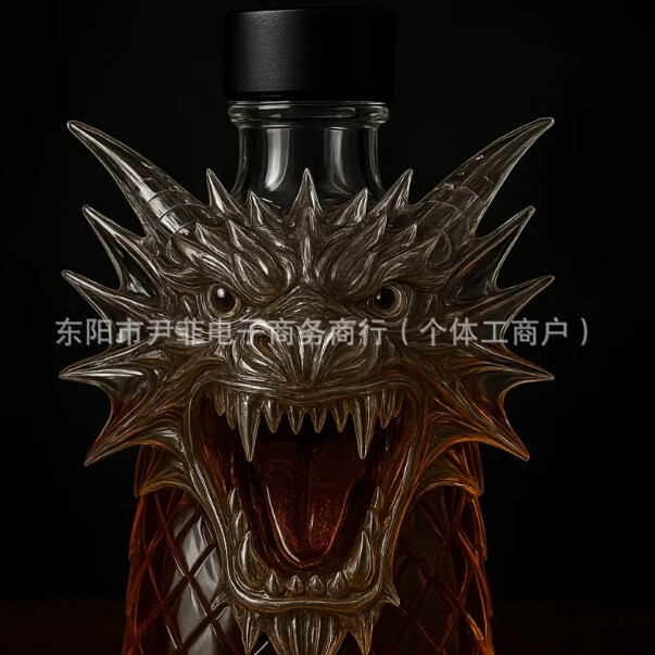 スポット独立駅新製品Dragon's wrathwhiskey bo不倫龍の怒りウイスキーボトル|undefined