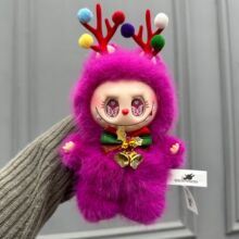 爆款圣诞节麋鹿毛绒可爱布布挂件手办搪胶玩偶现货批发公仔摆件批