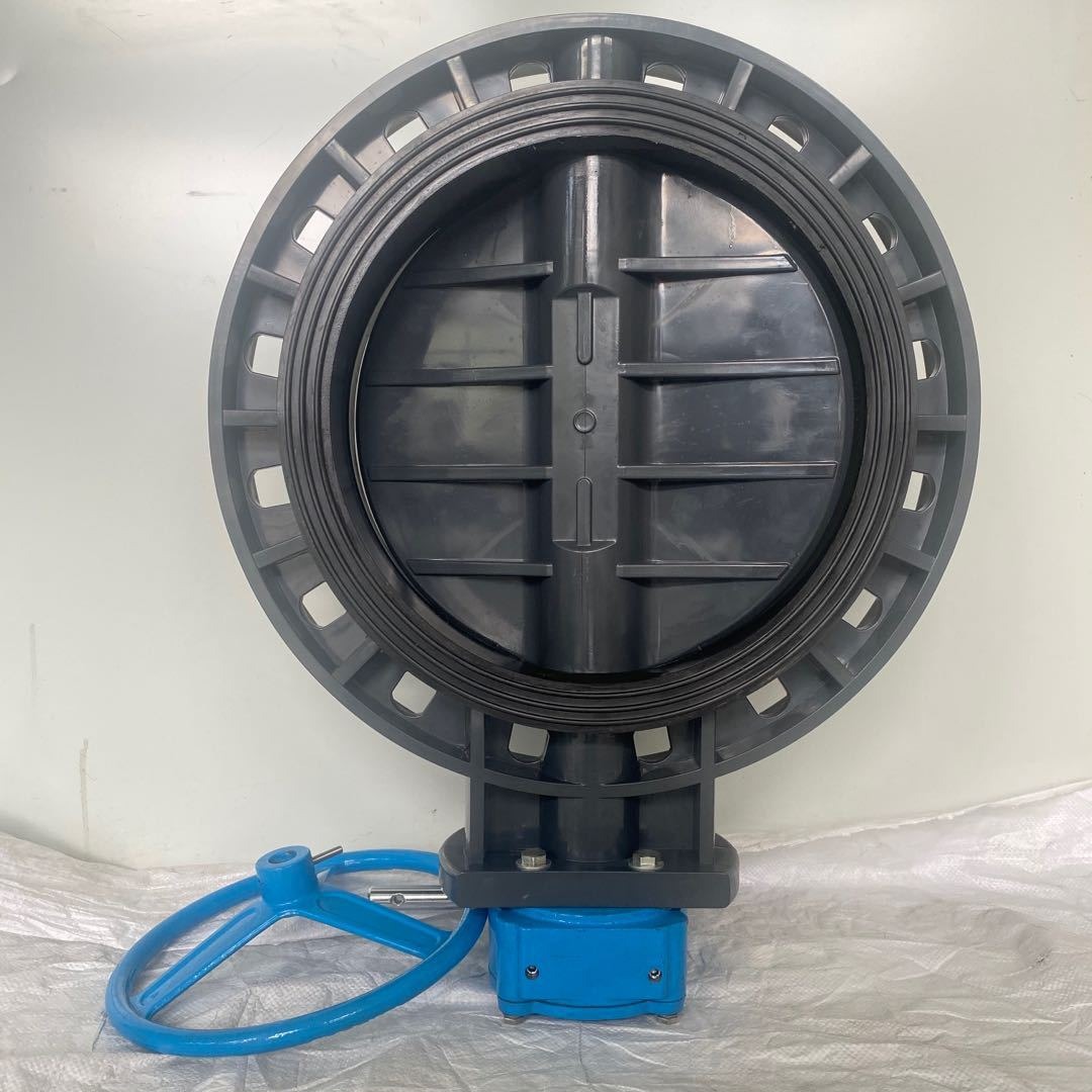 供应PVC涡齿蝶阀 EPDM 45#碳钢 D371X-6S DN300  680元一台