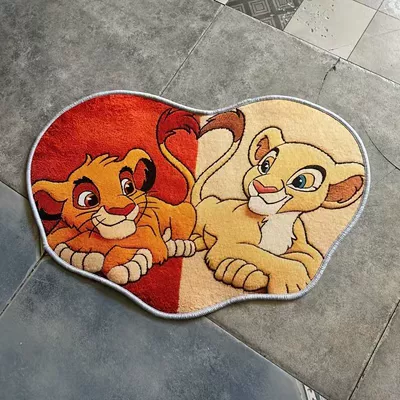 Dropshipping Crystal Velvet Floor Mats – Avtomobil döşəmə paspasları - cr-the-lion-king-4060-crystal-velvet-dot-plastic-bottom