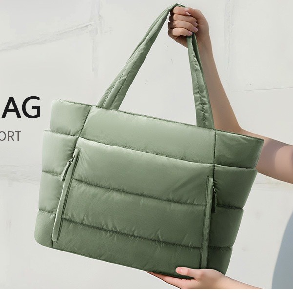 Bolso Tote para Computadora con Compartimentos para Mujer de Nylon