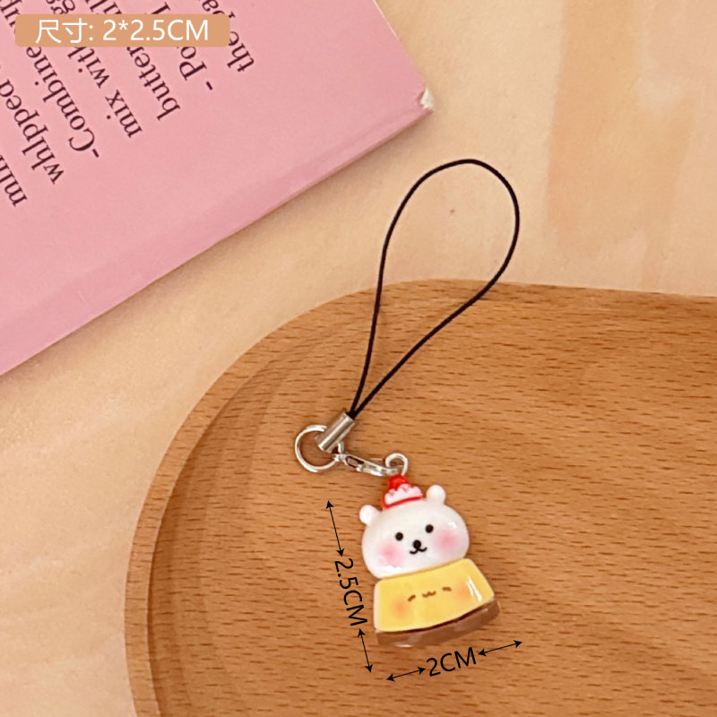 かわいい漫画のクマの携帯電話ロープペンダント女の子のバックパック装飾ペンダントアクセサリー学生キーホルダーペンダント卸売|undefined