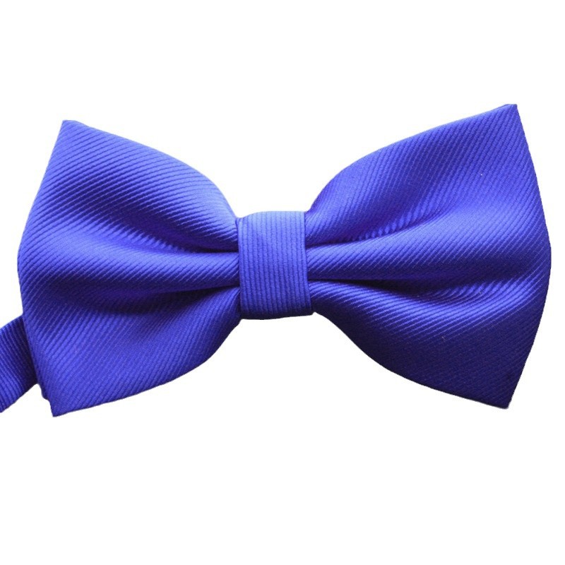 Solid color bow tie for leisure for events
