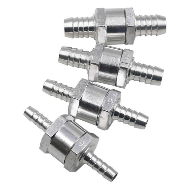 Обратный клапан из алюминиевого сплава для автомобильной и лодочной техники 6/8/10/12 мм бензиновый дизельный топливный патрубок масляный обратный клапан