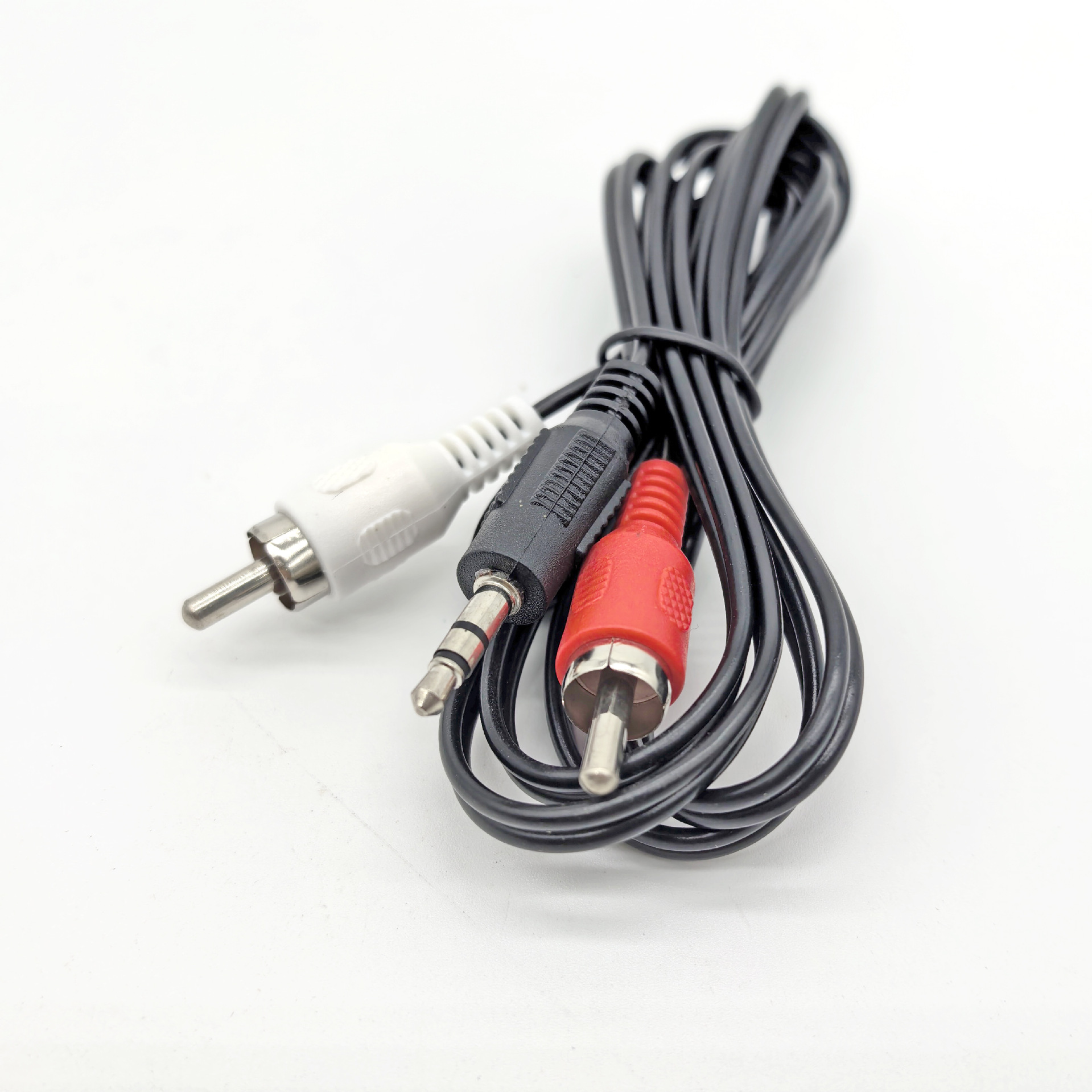 1.2米加厚一分二音频线 3.5mm转双莲花线音箱线 1分2信号线