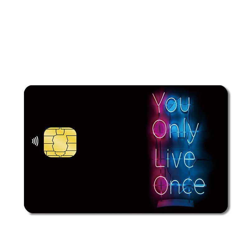Calcomanía Impermeable para Tarjetas Bancarias de PVC Impermeable y Antideslizante para Tarjetas Bancarias