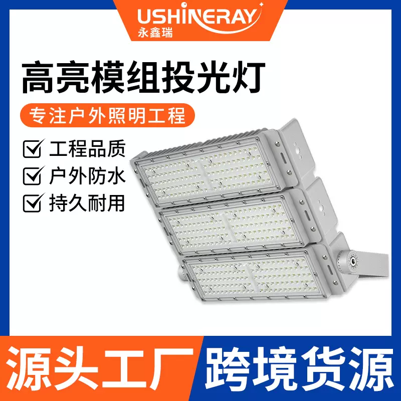 LED模组隧道灯 泛光投光灯防水防尘工地投光大功率照明户外广场灯