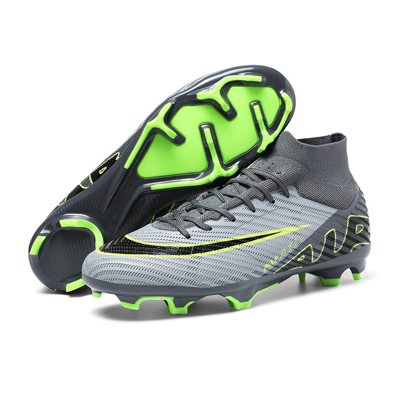 Zapatos de Fútbol para Entrenamiento de PVC y Caucho Antideslizantes para Césped Natural y Artificial