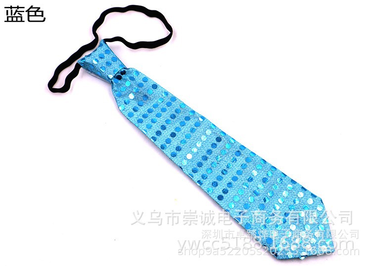 Corbata luminosa LED, lentejuelas intermitentes, corbata luminosa, concierto, reloj del día del niño, accesorios de atmósfera
