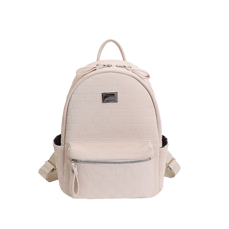 Mochila de moda coreana de mesa de ajedrez, mochila de viaje de gran capacidad para mujeres, 2026 nueva mochila universitaria