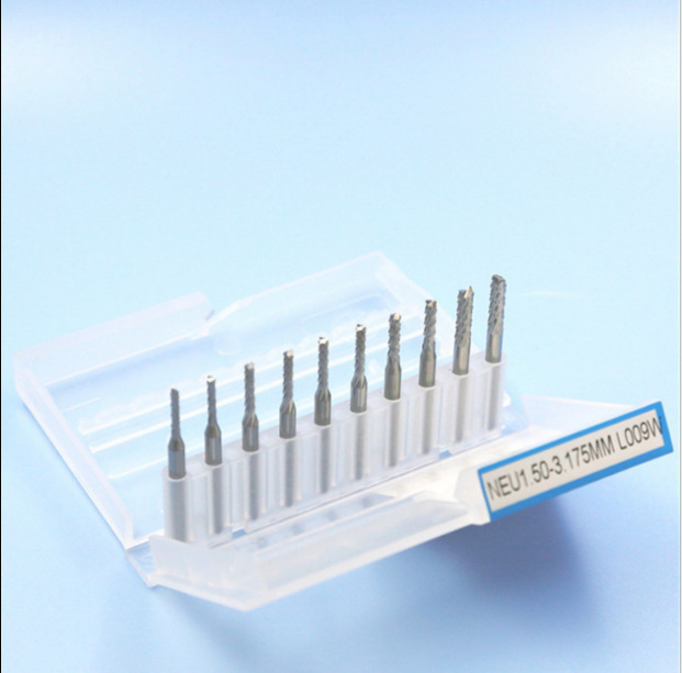 PCB玉米铣刀3.175钨钢铣刀精雕机分板机铣刀1.0/1.5/2.0/2.5/3.0