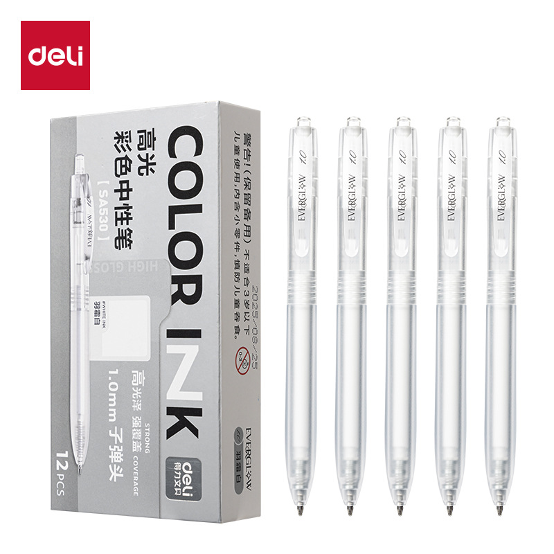Delik SA530 color alto brillo bolígrafo neutro bolígrafo de 1.0 mm bolígrafo de marca de bala de movimiento
