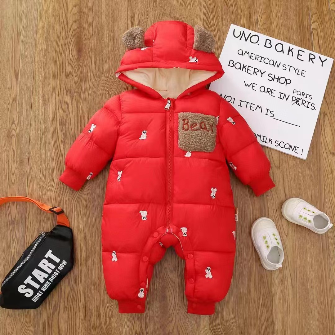 Nuevo algodón para niños ropa de escalada para bebés, niños, mujeres, bebés con camiseta de terciero gruesa y cálida comercio exterior transfronterizo