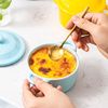 children Binaural With cover Steamed custard household Stew baby Auxiliary bowl Dessert Shuangpinai oven baking tableware