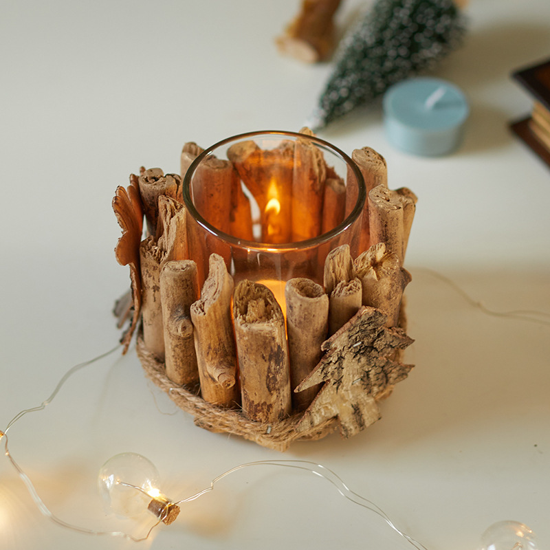 Muebles de madera candelabrera decoración