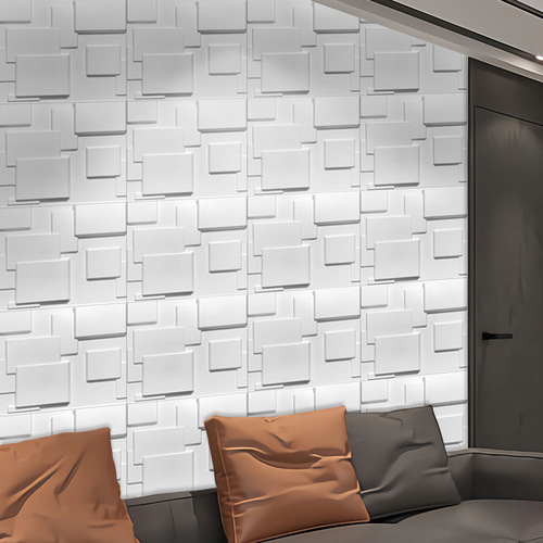 Wholesale 3D stereoscopic wall panels live broadcast background wall PVC wallpaper waterproof 3D wall panels cross-border
