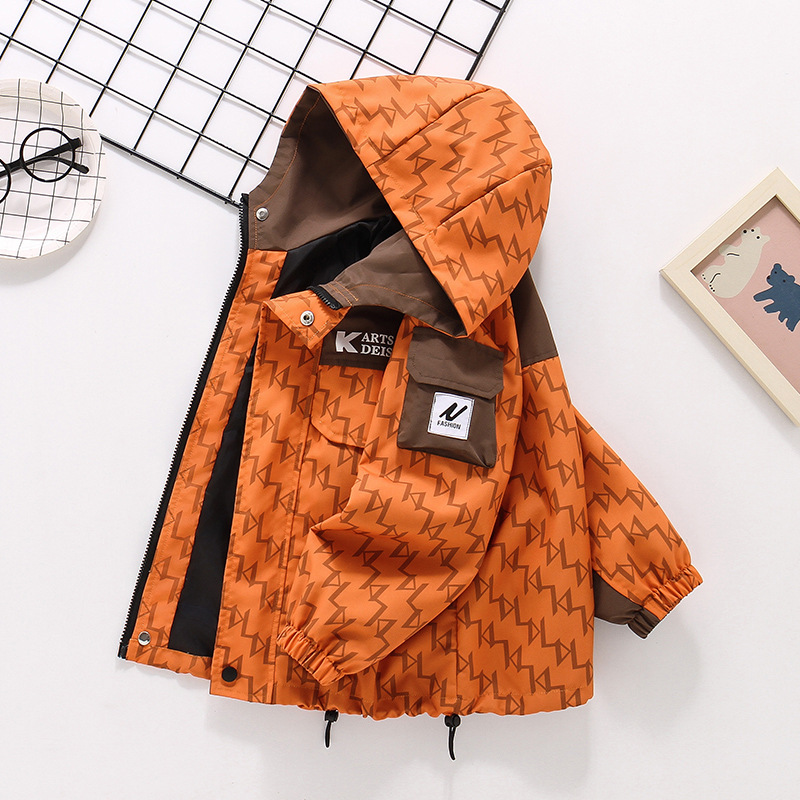 Children's Clothing Boys' Jacket Spring Children's Windbreaker Casual Stylish Spring and Autumn Outdoor Waterproof 2026 New Casual Top Children's Clothing Boys' Jacket Spring Children's Windbreaker Casual Stylish Spring and Autumn Outdoor Waterproof 2026 New Casual Top