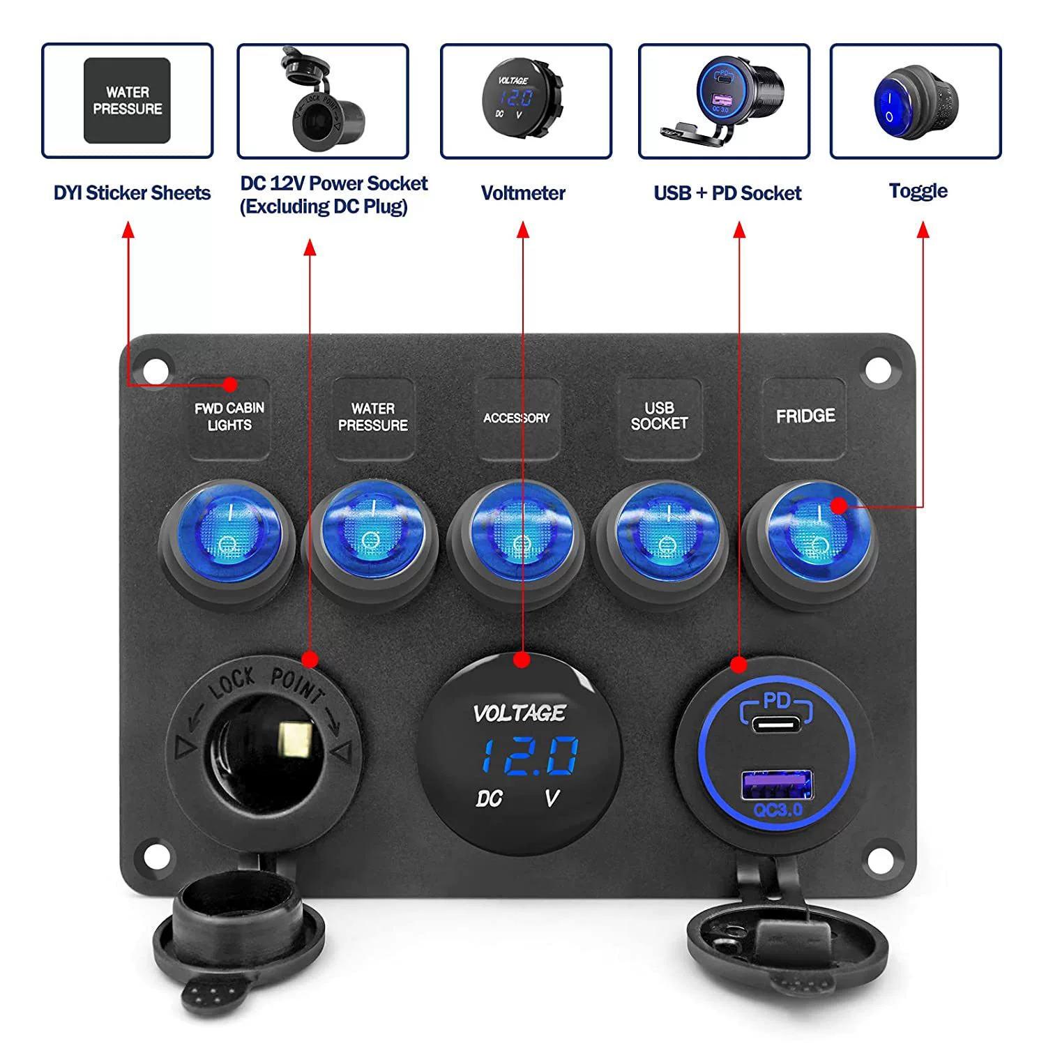Измененный переключатель ключ, зарядный устройство, электромобиль, защитный зажигатель, котик глаз