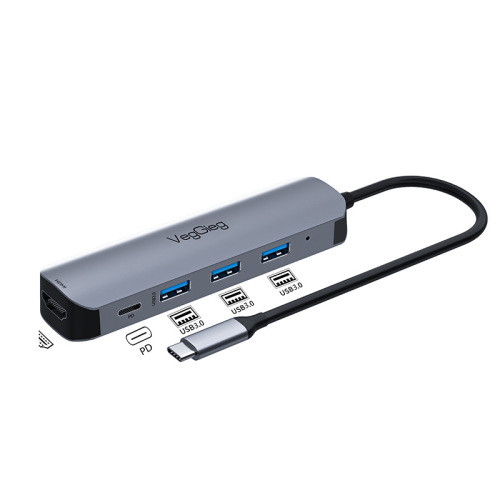 Weige Type-C docking station five-in-one USB-Chub extender laptop docking station Gigabit hub