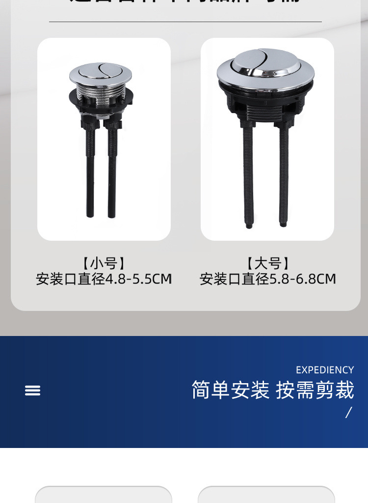 Toilet tank, double-button flush, toilet bowl, circular button, toilet bowl accessories, free shipping on Amazon undefined