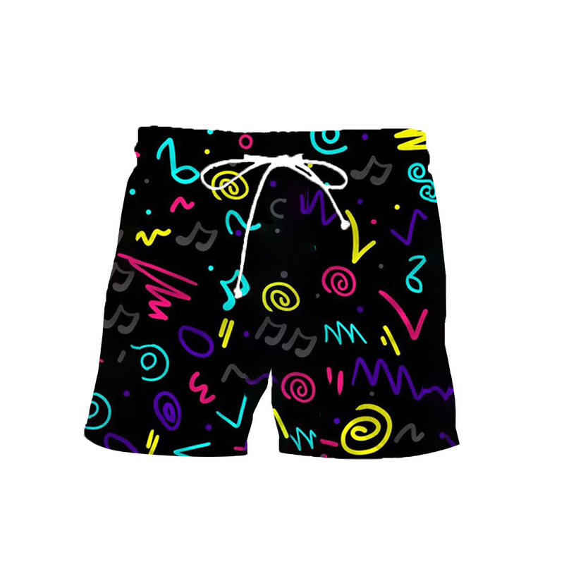 80 s men's clothing beach pants casual pants with drawstring 90 s men's shorts
