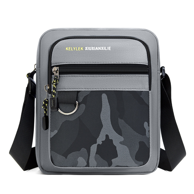 Bolso de hombro de viaje ligero y simple para hombres, bolso de hombro a prueba de derrames, bolso de moda para hombres de negocios