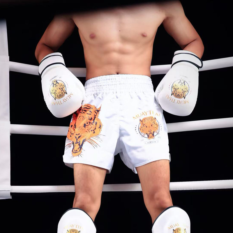 mma fighting shorts tiger head muay thai pants wushu sanda fighting light and breathable boxing gym can be marked
