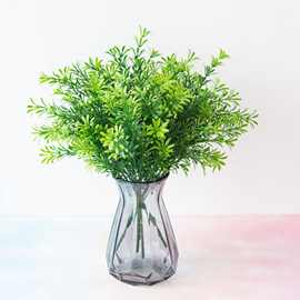 仿真天然植物墙配材仿真植物 7叉水草迷迭香 花蕨类植物常青装饰