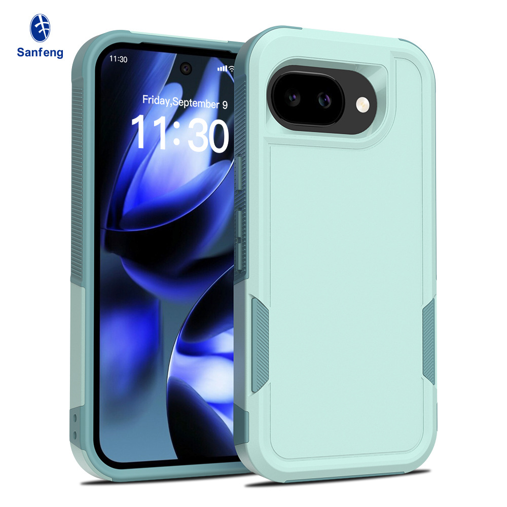 구글 픽셀 10A 10 Pro XL 9 Pro XL 호환 2in1 솔리드 컬러 충격방지 TPU 휴대폰 케이