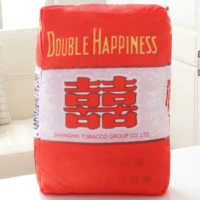 Oyuncaq yastıqlar, Cigarette Pillow Creative Simulation - red-double-happiness-do-not-extract-40cm