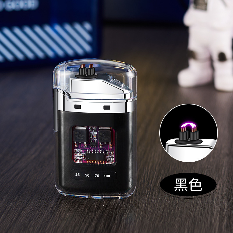 透明防水アークパルス点火装置防風 USB 充電式ライター男性のパーソナライズされたギフト卸売|undefined
