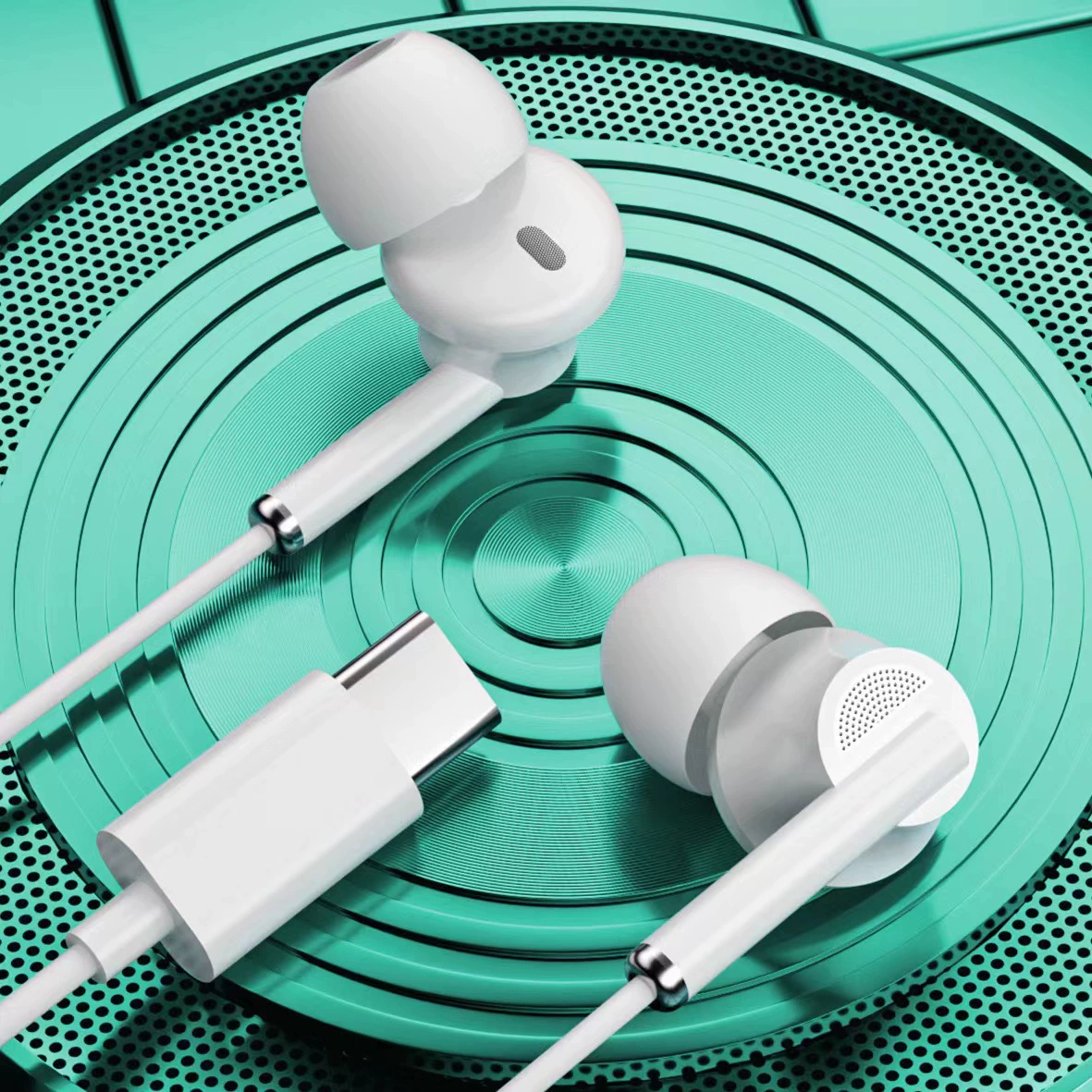 Apple, Huawei, совместимые наушники с чипом, проводной контроль, 15 м