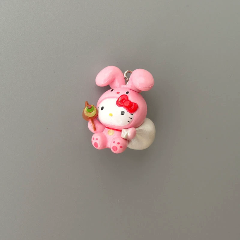 Hello Kitty, маленькая мини-фигура, подвеска, handmade