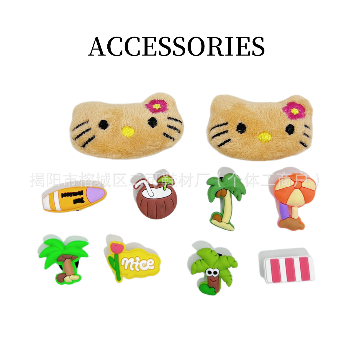 INS primavera nuevo ballet de perla punto de onda arco agujero agujero zapatos de ballet hebilla coreana diy accesorios desmontables