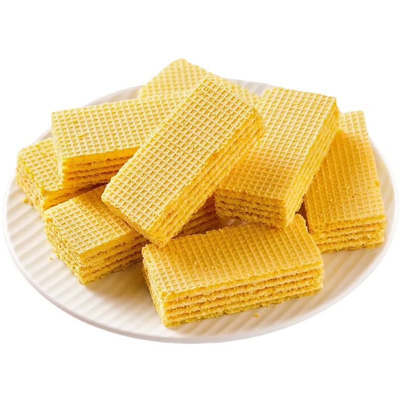 砂糖を添加していないトウモロコシの味の威化ビスケットは独立して包装します。