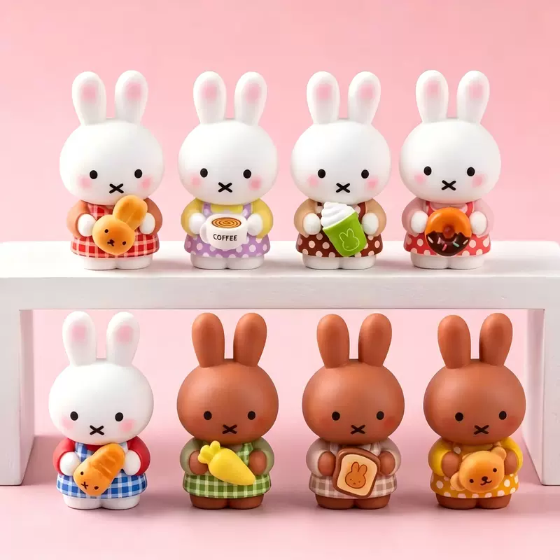 โมเดลกระต่ายจิ๋ว เรซิ่น ตกแต่ง โต๊ะทำงาน หน้ารถ DIY