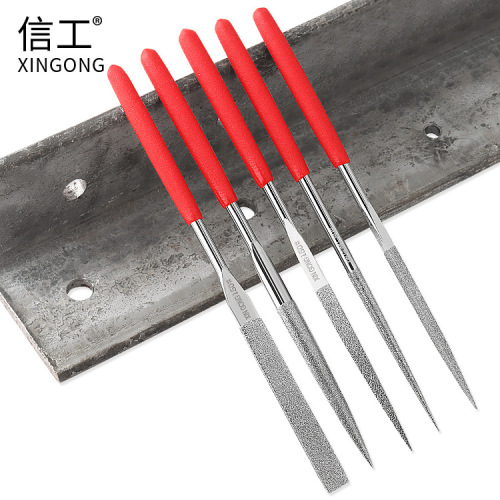 Diamond file 80 mesh 600 mesh assorted small file flat square triangle round emery file