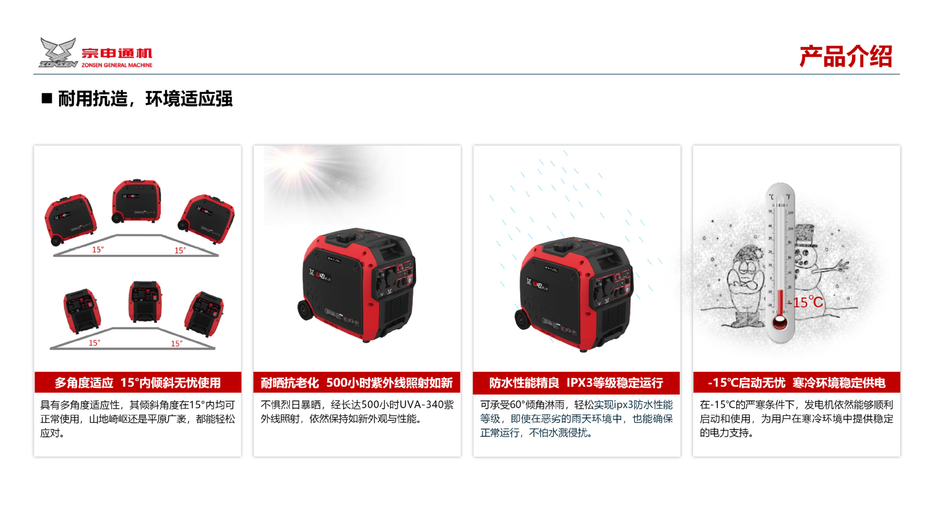 Zongshen Gasoline Generator Can Be Connected to European Standard 220V Generators for Outdoor Camping and Rvs, 6Kw Pure Copper Inverter