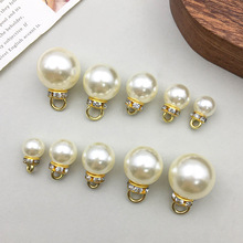 1个新款KC金合金发仿真珍珠点钻吊坠挂件  diy饰品配件