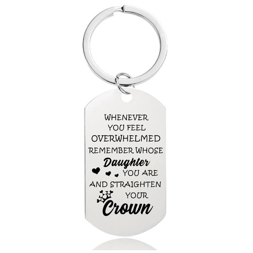 Keychain Pendant Western Hot Mother's Day Father's Day Graduation Season Christmas Gift Engraved Metal Keychain
