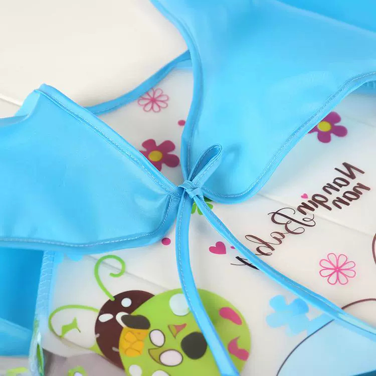 Babero de alimentación reversible de manga larga para bebés 2025EVA, babero infantil, cubrecuerpo antisuciedad, material EVA