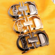 网店新款热销镂空字母皮带扣40男士锌合金单款腰带头厂家现货批发