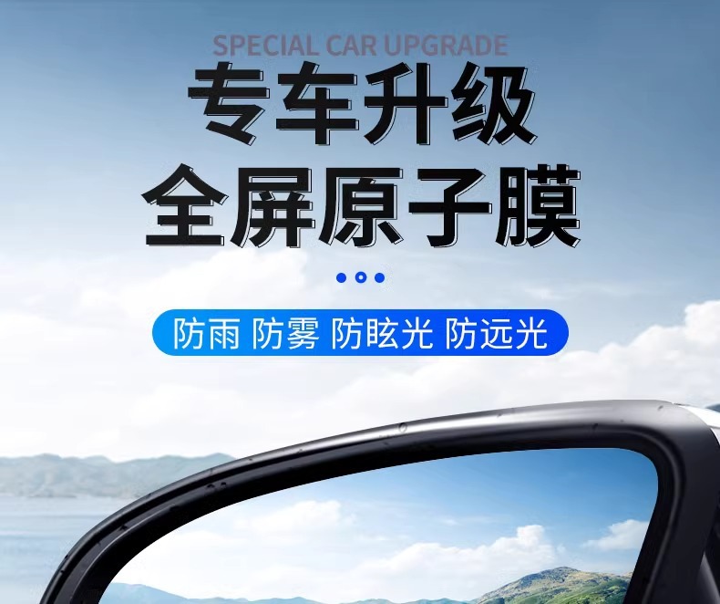Suitable for Honda Fit Car Rearview Mirror Rainproof Sticker Reversing Mirror 22 Reflective Fourth Generation Waterproof Film Rainproof