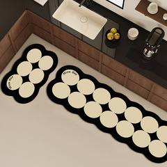Light luxury kitchen floor mats, long water-absorbing and oil-absorbing floor mats, non-slip floor mats, household stain-resistant mats, entry door mats and carpets