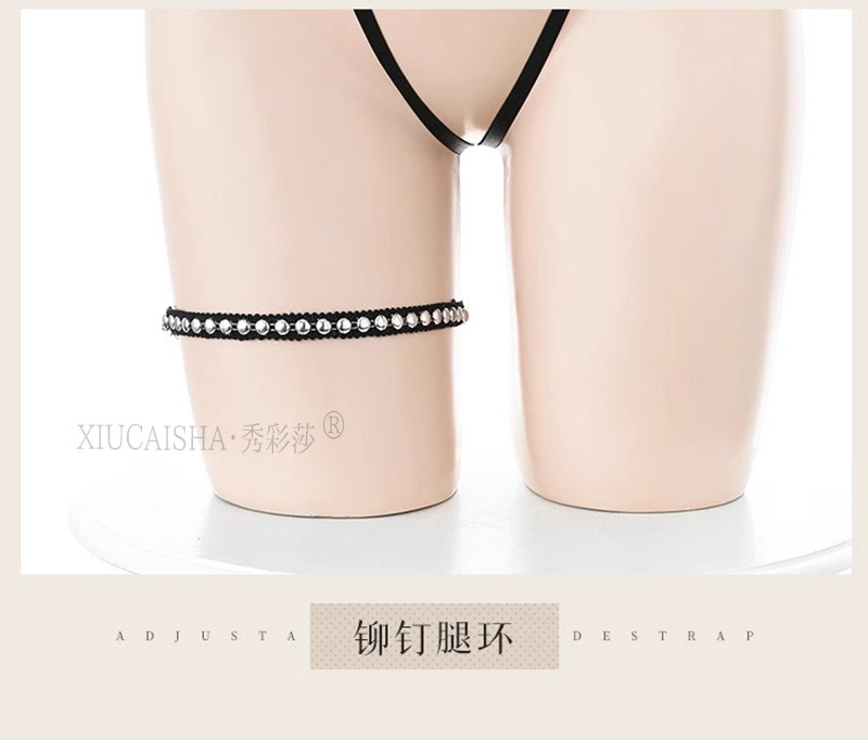 Open-Crotch Tulle Roleplay Lingerie Set with Jacket and Bodysuit, One Size — detail image 13