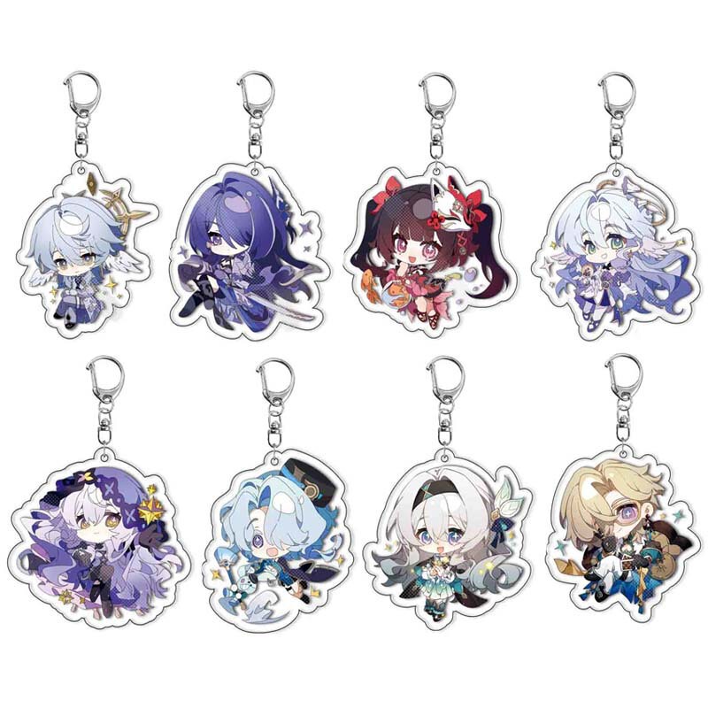 [Slayer] Honkai Impact Star Iron Sand Golden Spring Acrylic Keychain Pendant Game Peripheral Spot Robin