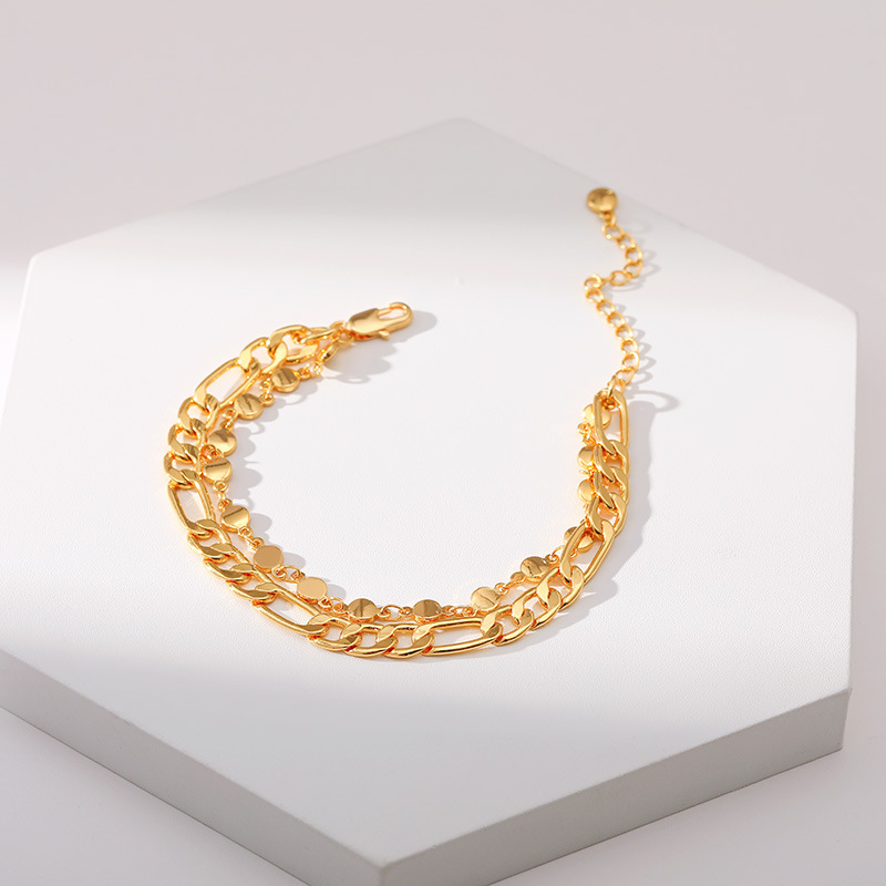 Retro Round Copper Bracelets 1 Piece