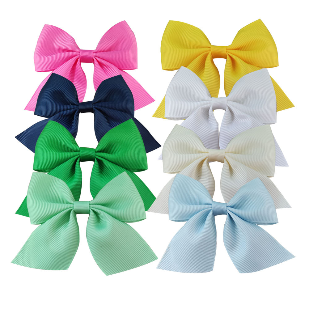 Wholesale Supply 20 Color Crossed Bow Hair Clips for Girls, Baby Hair Accessories, Second Child Hair Clips for Kids