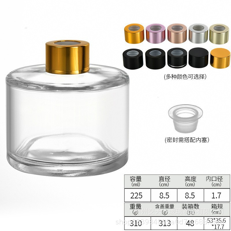 Botella cilíndrica de perfume de seda colorida botella de perfume adornos caseros transparentes 50ml 100ml botella de perfume adornos