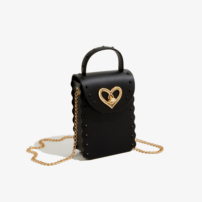 Femmes Mini Pvc Couleur Unie Vêtement De Rue Carré Boucle Magnétique Sac D'épaule display picture 6